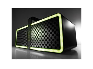 Enceinte bluetooth portable 15w rms noir nfc rgb led aux usb