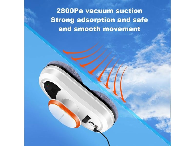  Robot lave vitre ai 2800pa avec telecommande hcr-09 double disque 15 microns  - Conforama B