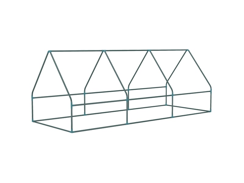 Mini serre de jardin 240x90x90 cm – verte – toit enroulable, fenêtres en maille, bâche pe anti-uv - Conforama D
