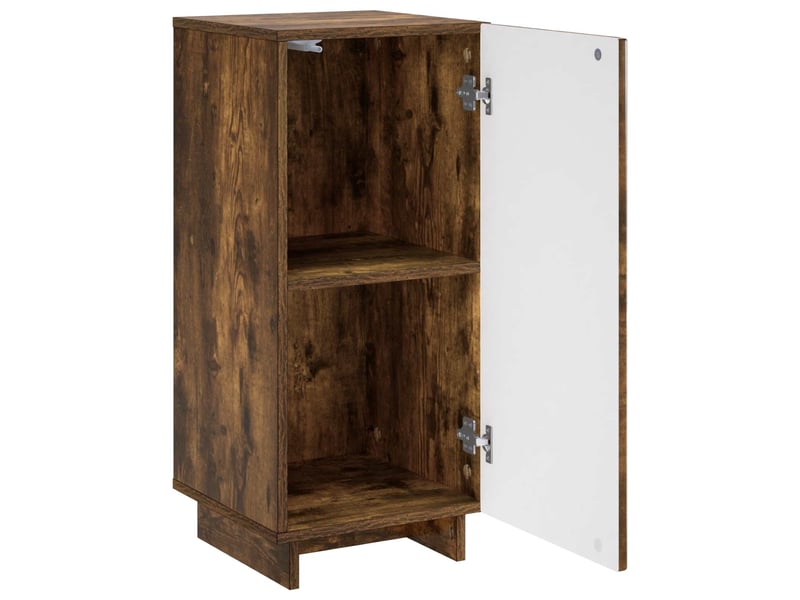  Buffet salon, buffet de rangement chêne fumé 33,5x34,5x75 cm bois d'ingénierie shl49413  - Conforama C