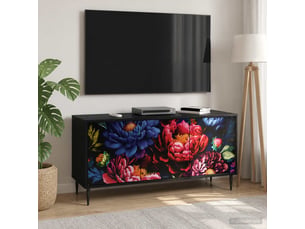 Meuble tv coloris noir 102 cm