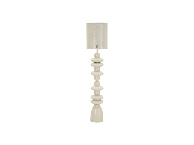  Lampadaire totem en métal pila 160cm crème  - Conforama A