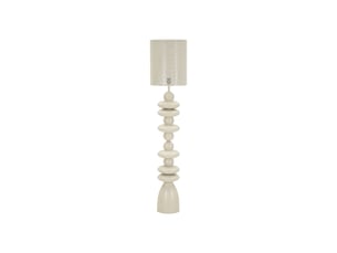 Lampadaire totem en métal pila 160cm crème