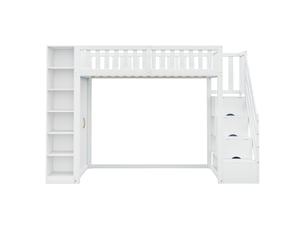 Lit mezzanine 90x200 cm MAISONORA   coloris noir