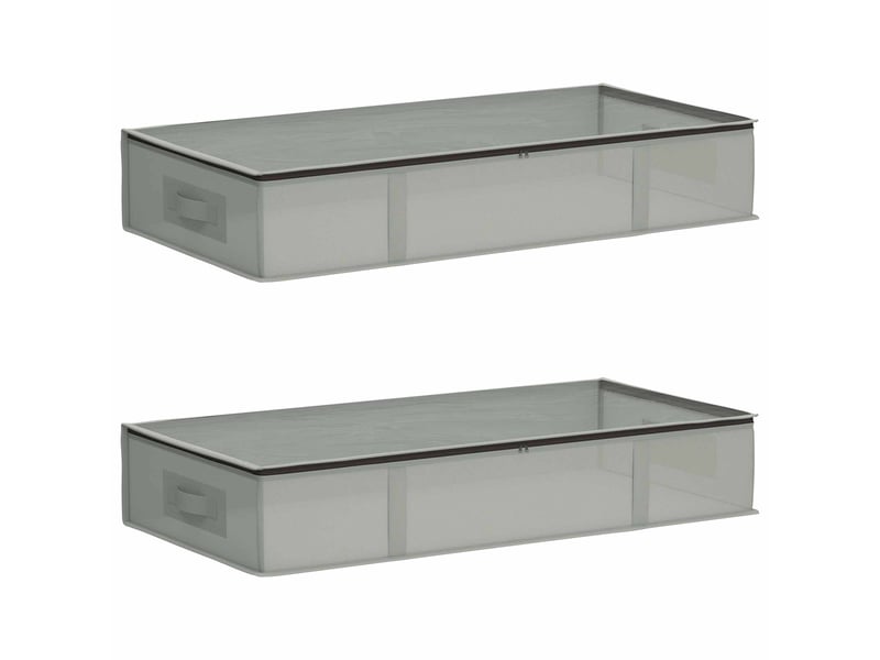  Boîte de rangement avec fenêtre transparente 2 pcs tissu intissé shl60346  - Conforama A