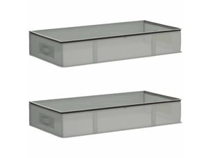 Boîte de rangement avec fenêtre transparente 2 pcs tissu intissé shl60346