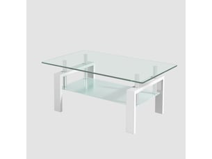 Table basse coloris transparent