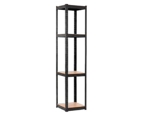 Étagère robuste springos® 180 x 40 x 40 cm – 4 niveaux, étagère de rangement pour garage