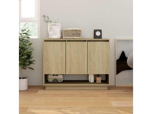 Buffet - bahut - meuble de rangement chêne sonoma 97x31x75 cm bois d'ingénierie