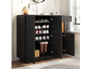 Meuble à chaussures 14 paire(s)  <strong>COVREO </strong>  <strong></strong> coloris bicolore