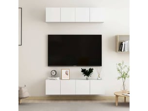 Meuble tv coloris blanc  <strong></strong>  <strong></strong>