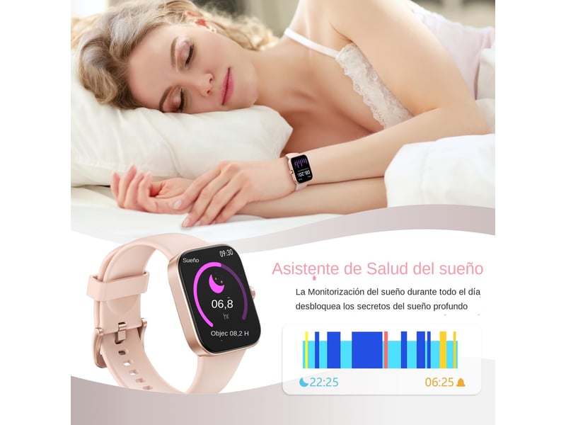  Montre connectée (or) (pour répondrepasser des appels), montres connectées pour hommes et femmes  - Conforama D