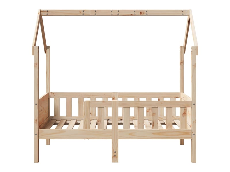  Cadre de lit d'enfants - lit jeune forme de maison sans matelas pin  - Conforama D