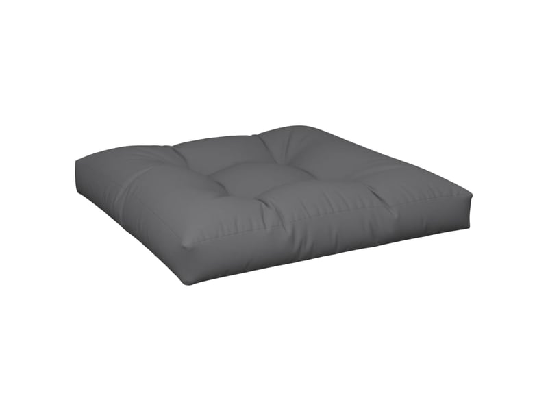  Coussin de palette, coussin de chaise, coussin de canapé anthracite 80x80x12 cm tissu cf55284  - Conforama A