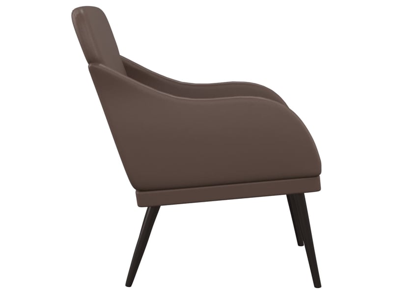  Vidaxl fauteuil marron 63x76x80 cm similicuir  - Conforama E