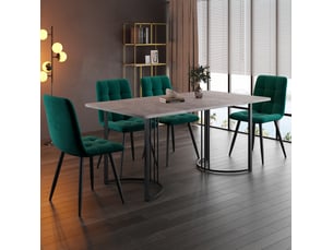 Ensemble table rectangulaire  4 chaise(s)  <strong>MAISENTIEL</strong> <strong></strong> 
