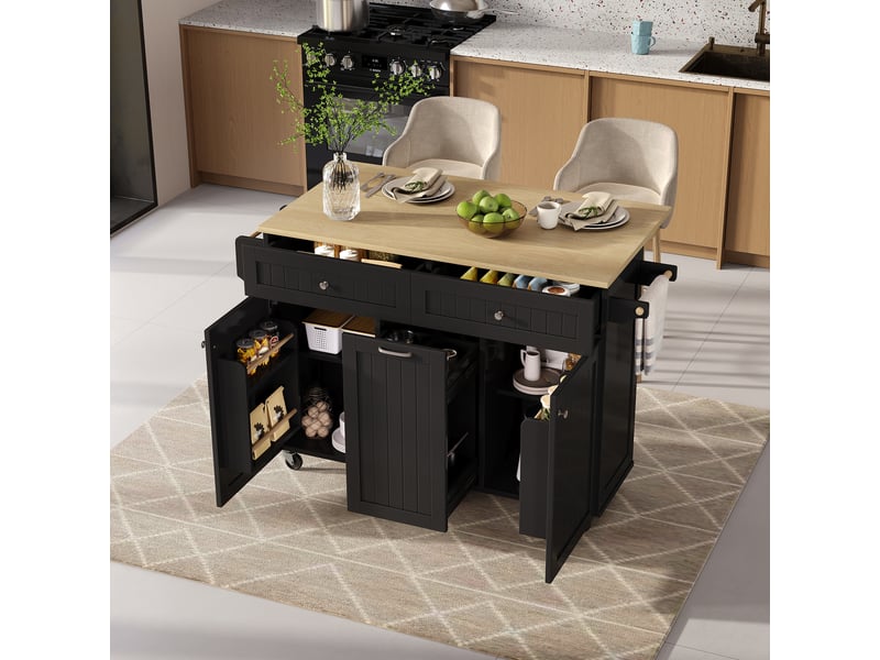 Desserte 2 portes 3 tiroirs coloris noir mdf desserte noir - Conforama E