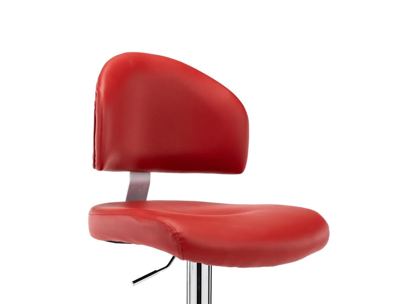  Tabouret de bar, chaise de bar rouge bordeaux similicuir shl55085  - Conforama D