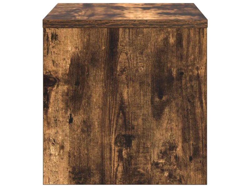  Table de chevet - cabinet de chevet - table de nuit chêne fumé 40x30x30 cm bois d'ingénierie  - Conforama E