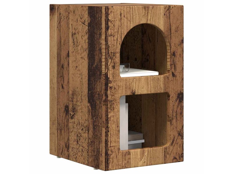  Table de chevet - cabinet de chevet - table de nuit elst bois ancien 29,5 x 33,5 x 50 cm  - Conforama B