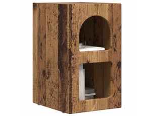 Table de chevet - cabinet de chevet - table de nuit elst bois ancien 29,5 x 33,5 x 50 cm