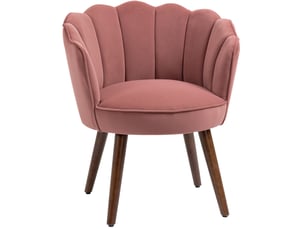 Fauteuil fixe  WISHDOR Tissu rose