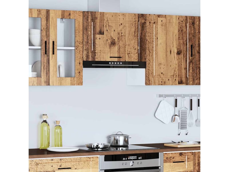  Meuble de rangement, armoire murale de cuisine porto vieux bois bois d'ingénierie shl1853  - Conforama D