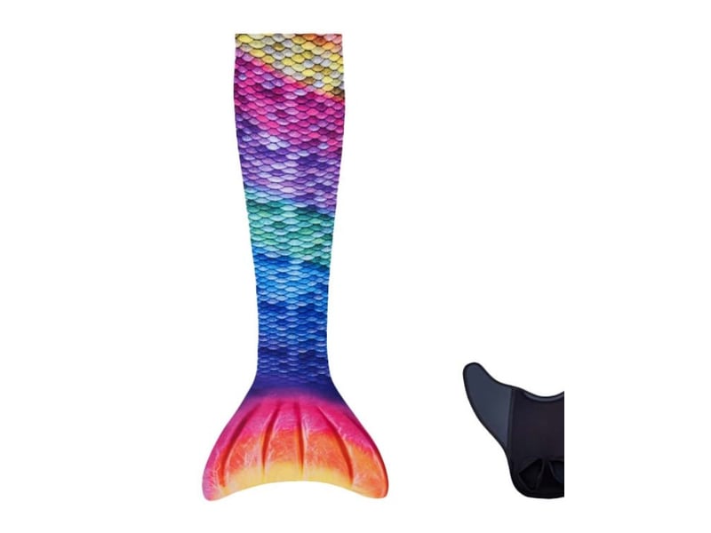  Queue de sirene avec monopalme aquaris arc-en-ciel 2xs KMCJ2RB_G-2XS - Conforama A