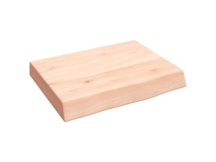 Comptoir de salle de bain, plan de travail 40x30x(2-6) cm bois massif non traité cf65726