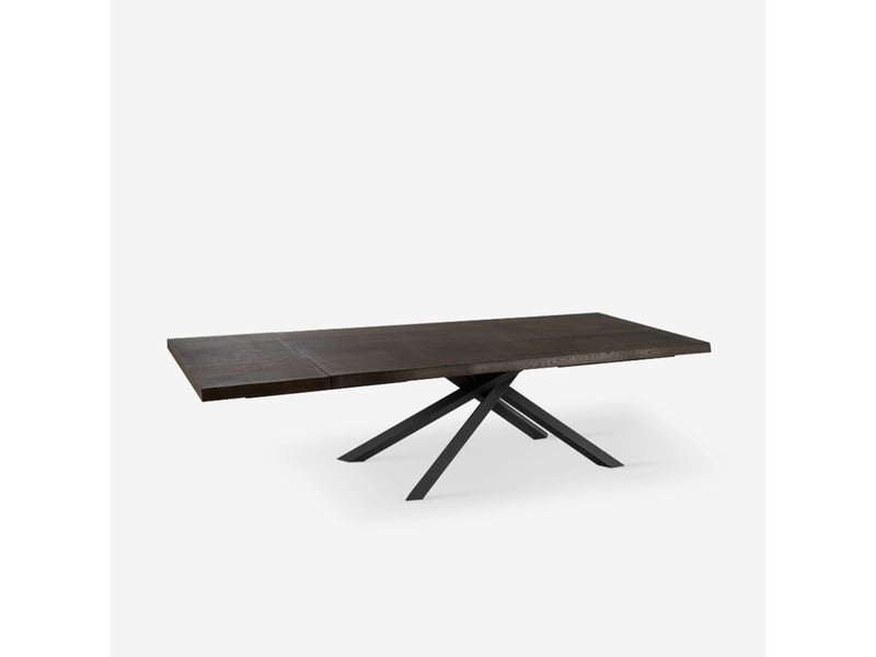Table extensible en chêne plaqué 160240x90 blake - bois neutre - Conforama D