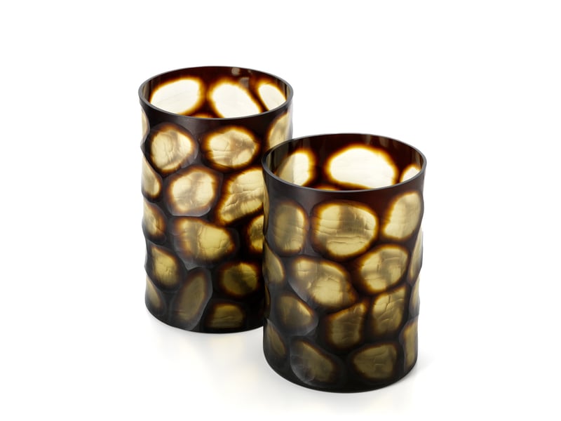  Le vase vague dorée - miel - xl  - Conforama D