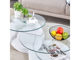 Table basse  coloris blanc <strong></strong> <strong></strong>