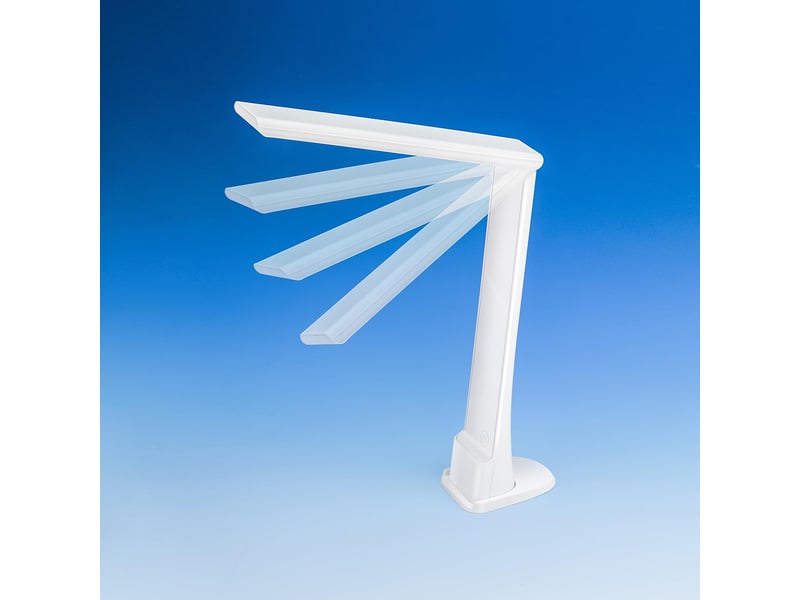 Lampe de chevet pliable avec veilleuse, variateur tactile – 3 modes de couleur, protection oculaire, pour lecture et étude-blanc - Conforama B