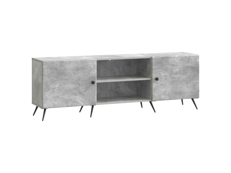  Meuble tv - banc tv - meuble de rangement 150 x 31 x 50 cm gris béton bois d'ingénierie  - Conforama A
