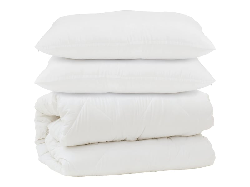  Couette avec oreiller 3 pcs - duvet blanc microfibre  - Conforama A