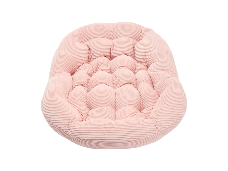  Fauteuil à bascule en rotin avec coussin rembourré et dossier pour extérieur  - Conforama D