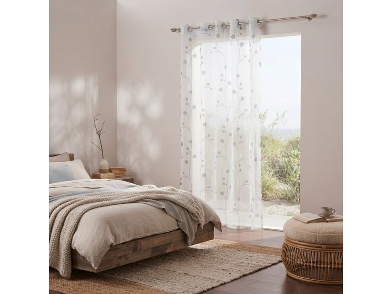 Voilage a oeillets clochettes - Conforama E