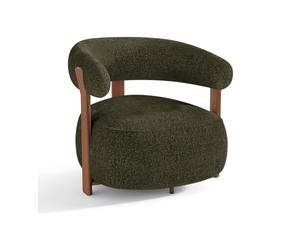 Fauteuil fixe PREMIUM INTERIORS APF26VTTVV Velours vert vendu A l'unité