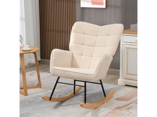 Fauteuil relax manuel  <strong></strong> Polyester beige