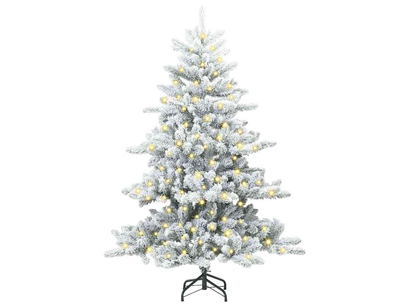  Sapin de noël, arbre de noël artificiel à branches articulées blanc 150 cm shl8796  - Conforama C