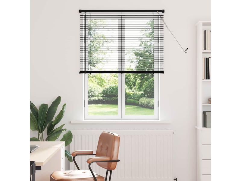  Store vénitien, store de fenêtre noir 150 x 80 cm 25 mm pvc cf48107  - Conforama B