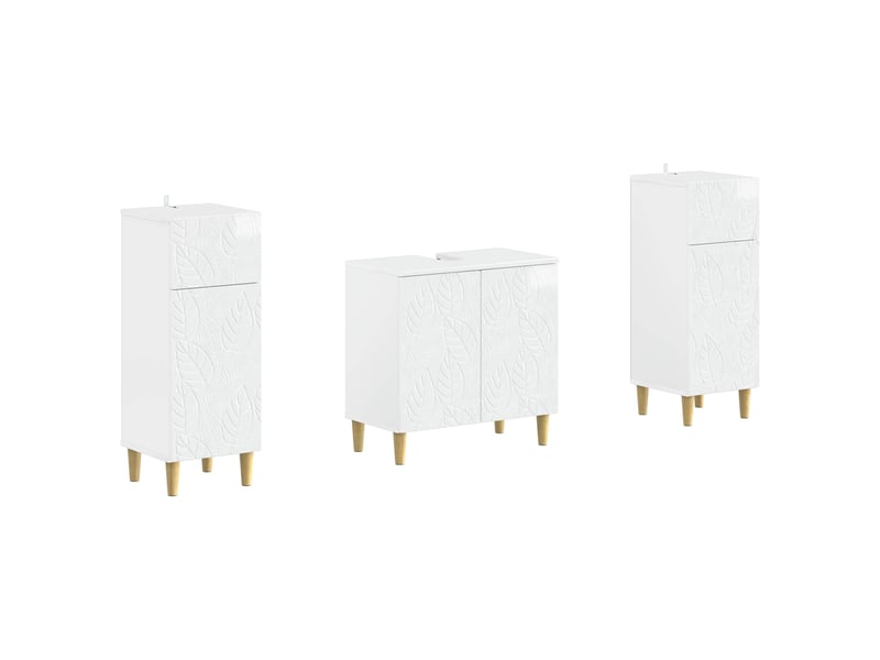 Ensemble de meuble de salle de bain 3 pièces delft cf63371 - Conforama A