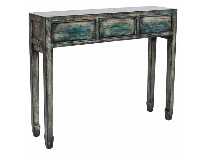  Porte-manteau en bois bleu 104x27x85 cm h  - Conforama D