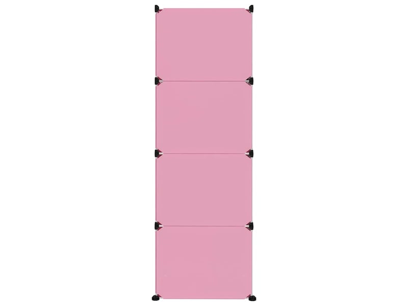  Armoire de rangement pour enfants avec 12 cubes rose pp  - Conforama D