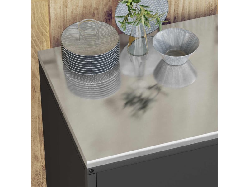 Meuble de rangement de cuisine hattem noir 60x50x92cm  - Conforama E