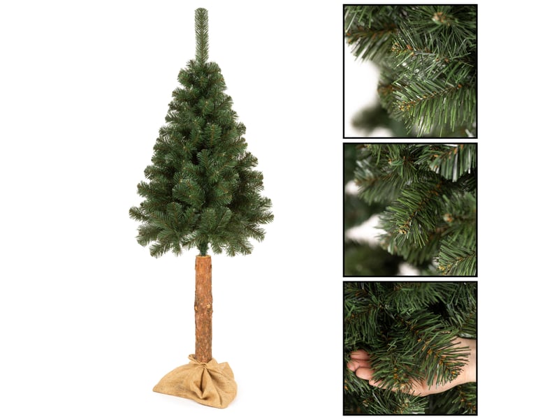  Sapin de noël artificiel springos® sur tronc naturel, pin, 180 cm  - Conforama C