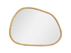 Miroir forme atypique à fixer coloris naturel <strong>MIVRAY </strong> <strong></strong> - 70 cm x 2.1 cm