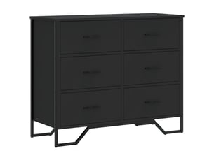 Commode 1 tiroir(s)    <strong></strong> <strong></strong> coloris noir largeur 91 cm
