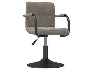 Tabouret de bar, chaise de bar gris clair velours shl47350
