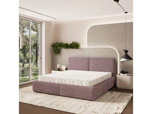 Lit coffre 180x200 cm <strong>MASSENO</strong> <strong></strong> coloris violet